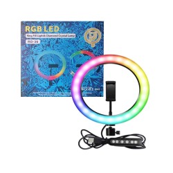 Ringlight RD-36 14"/36cm with Phone Holder Multi Colour Ringlight RD-36 14"/36cm with Phone Holder Multi Colour